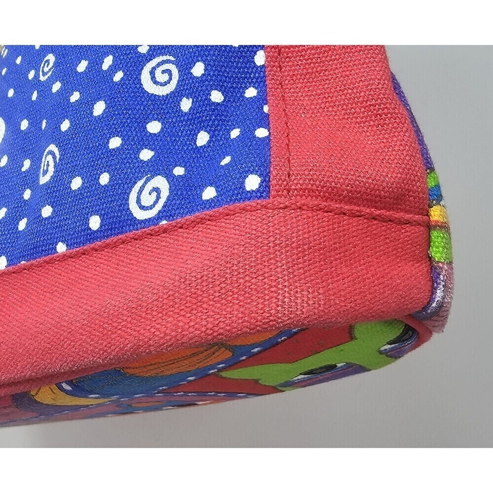Vintage Y2K Laurel Burch Cat Shoulder Bag Embroidered Embellished Sequin Retro - Picture 4 of 16